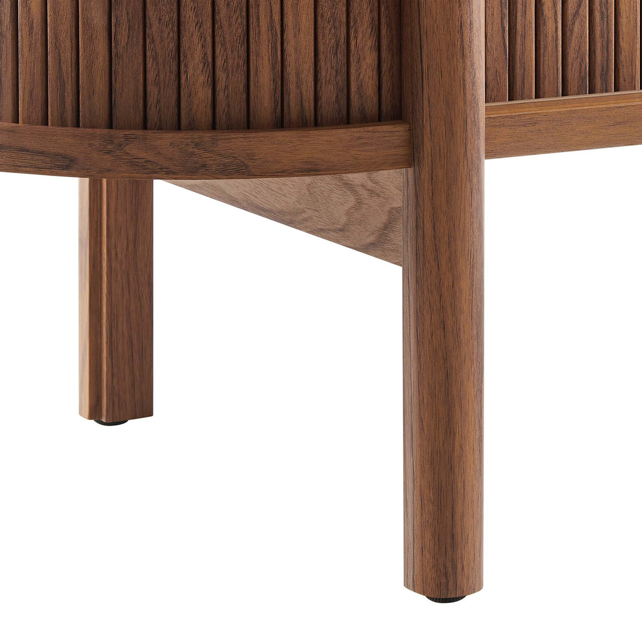 Callan Fluted TV Stand, Walnut