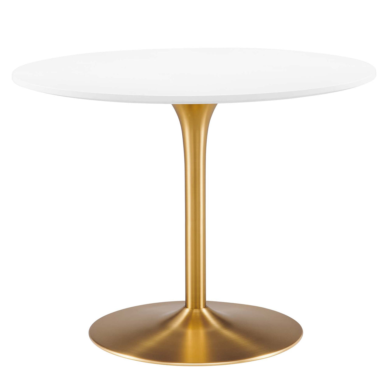 Noble Dining Table, White & Gold