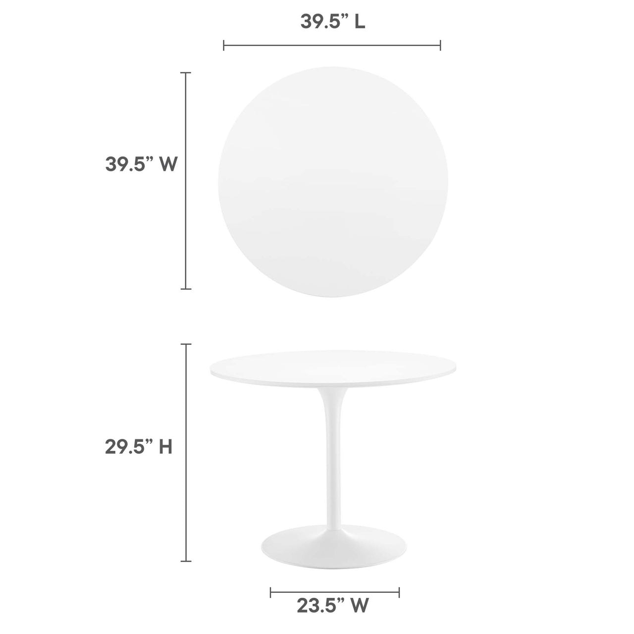 Noble Dining Table, White