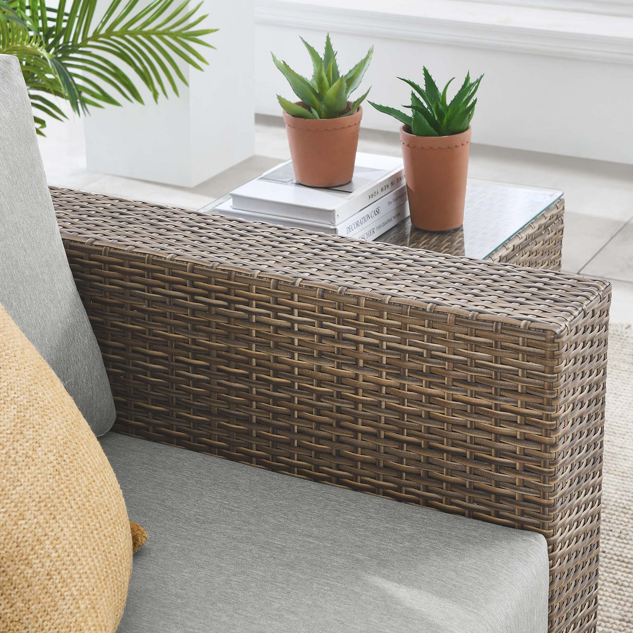Conversation Alfresco Armchair, Cappuccino & Gray