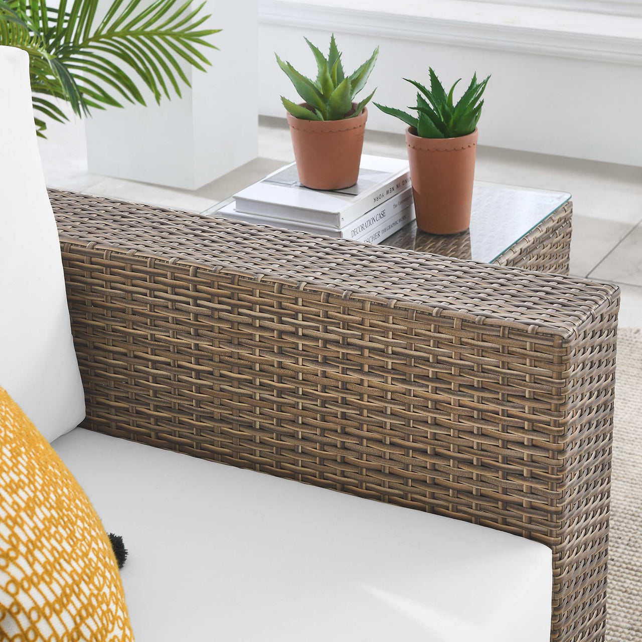 Conversation Alfresco Armchair, Cappuccino & White