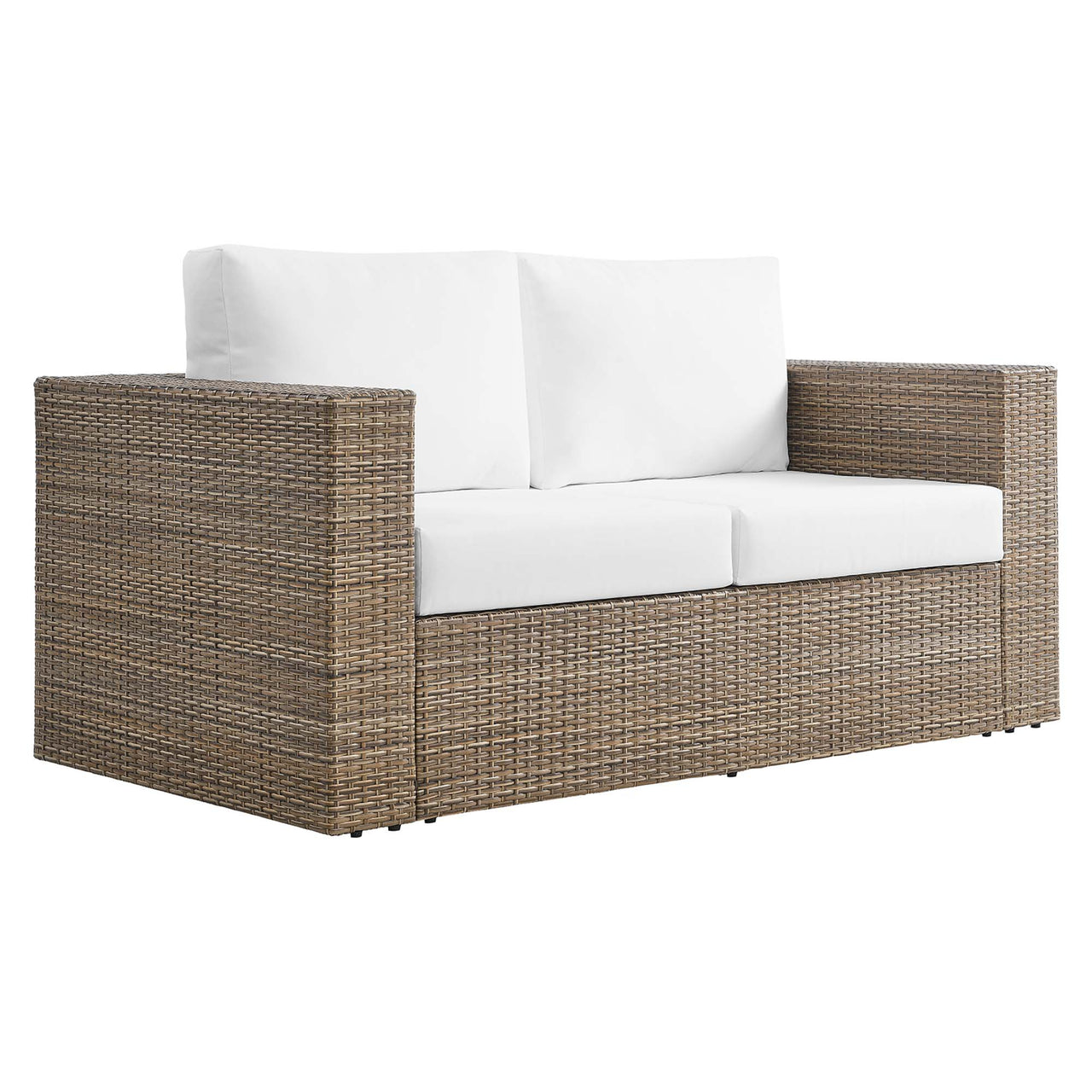 Conversation 4-Piece Alfresco Furniture Set, Cappuccino & White