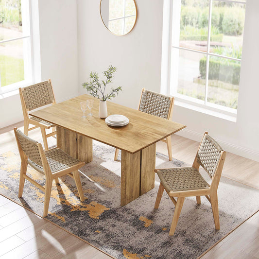 Ardella 60" Mango Dining Table, Oak