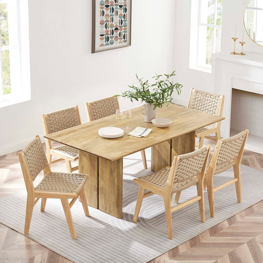 Ardella 72" Mango Dining Table, Oak