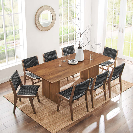 Ardella 86" Mango Dining Table, Walnut