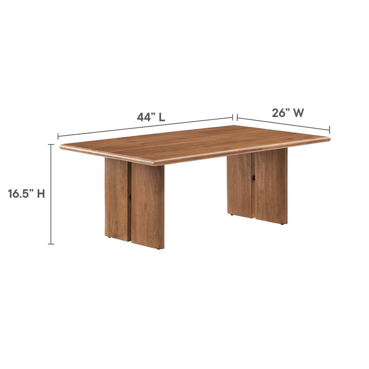 Ardella Mango Coffee Table, Walnut