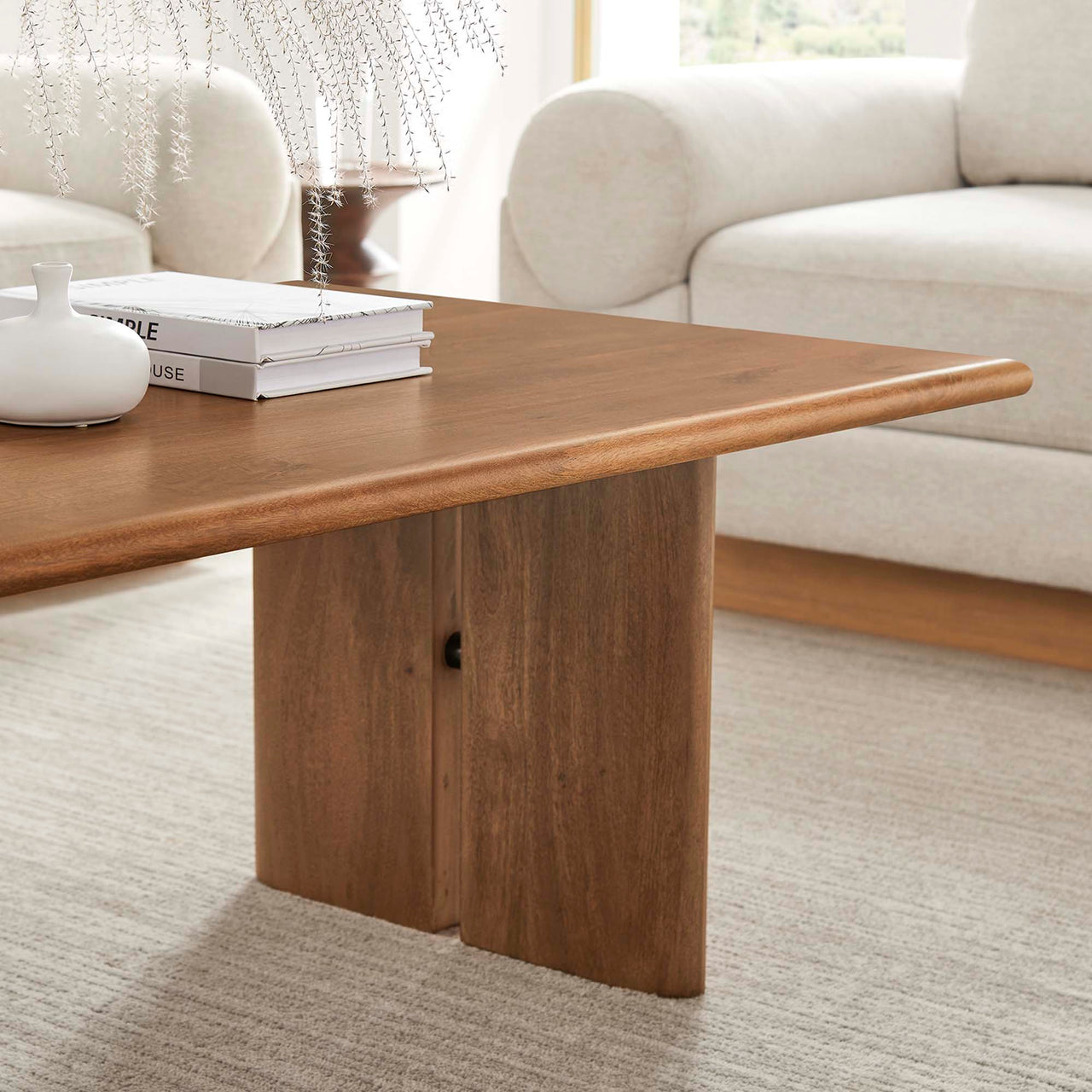 Ardella Mango Coffee Table, Walnut