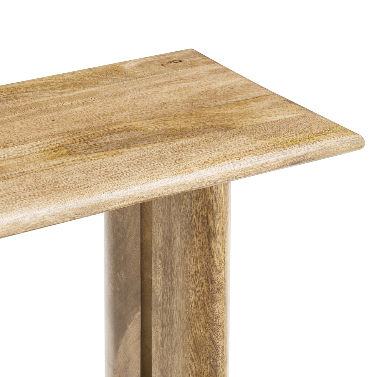 Ardella Mango Console Table, Oak