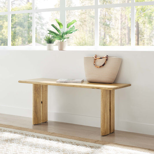 Ardella 46" Mango Bench, Oak