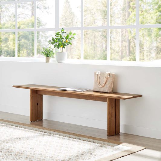 Ardella 72" Mango Bench, Walnut