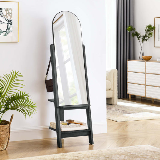 Ascend Standing Mirror, Black