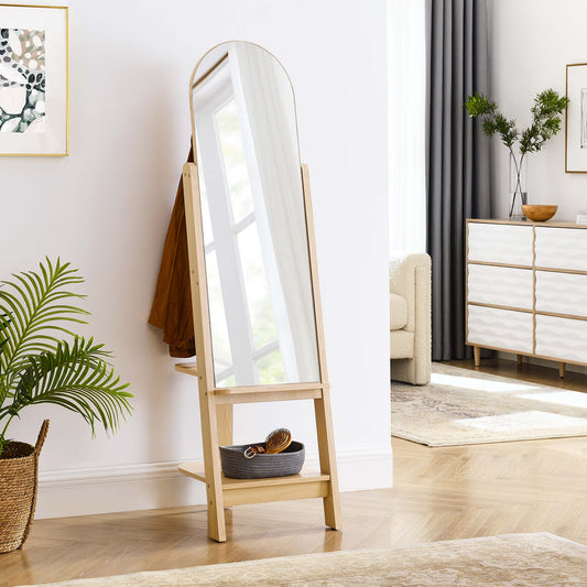 Ascend Standing Mirror, Oak