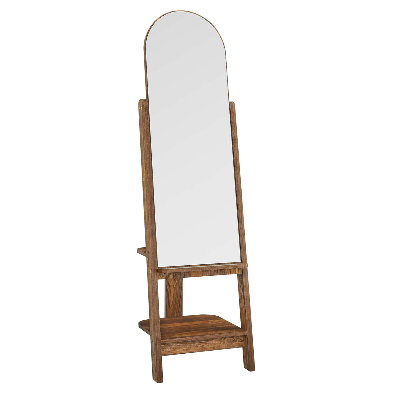 Selune Standing Mirror, Walnut