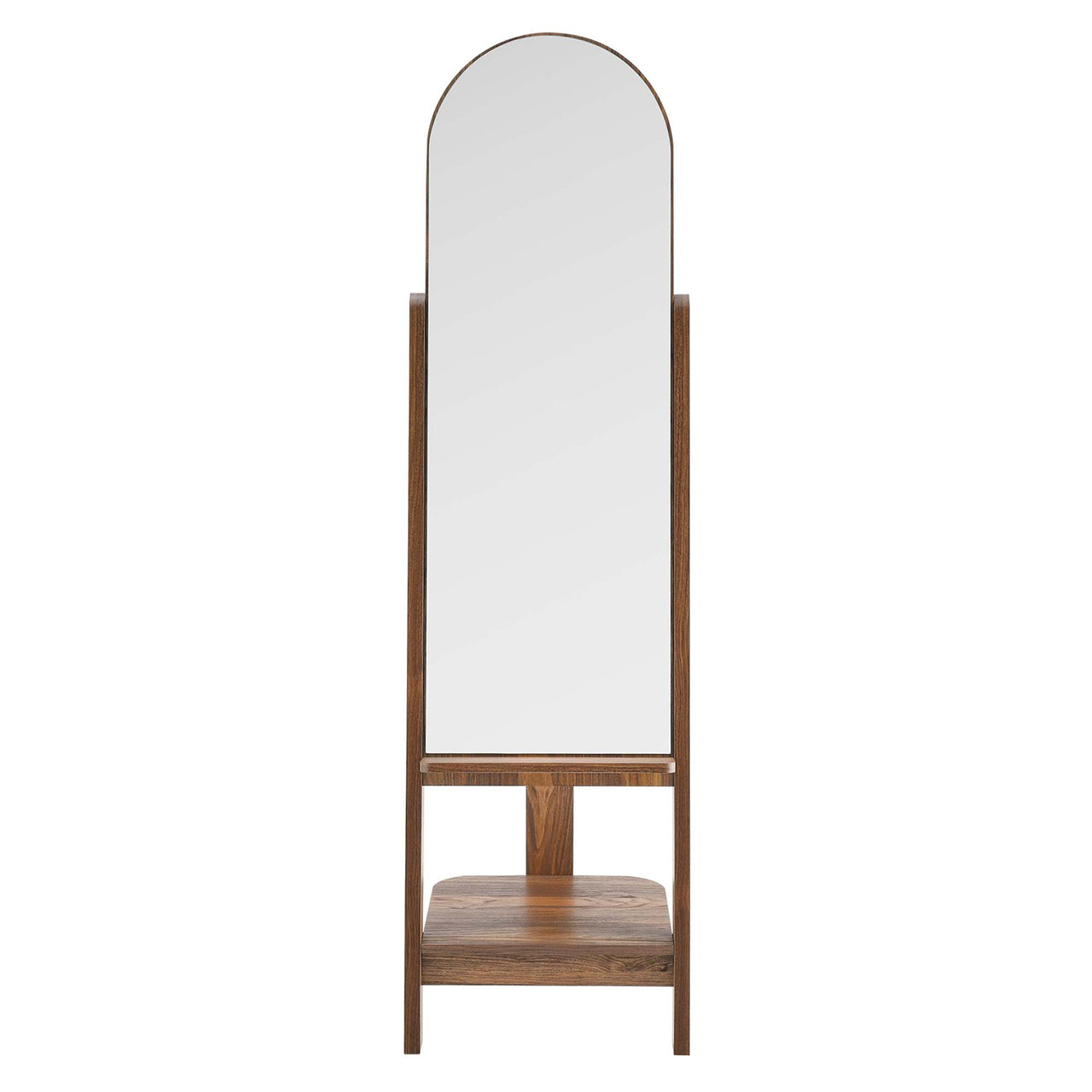 Selune Standing Mirror, Walnut
