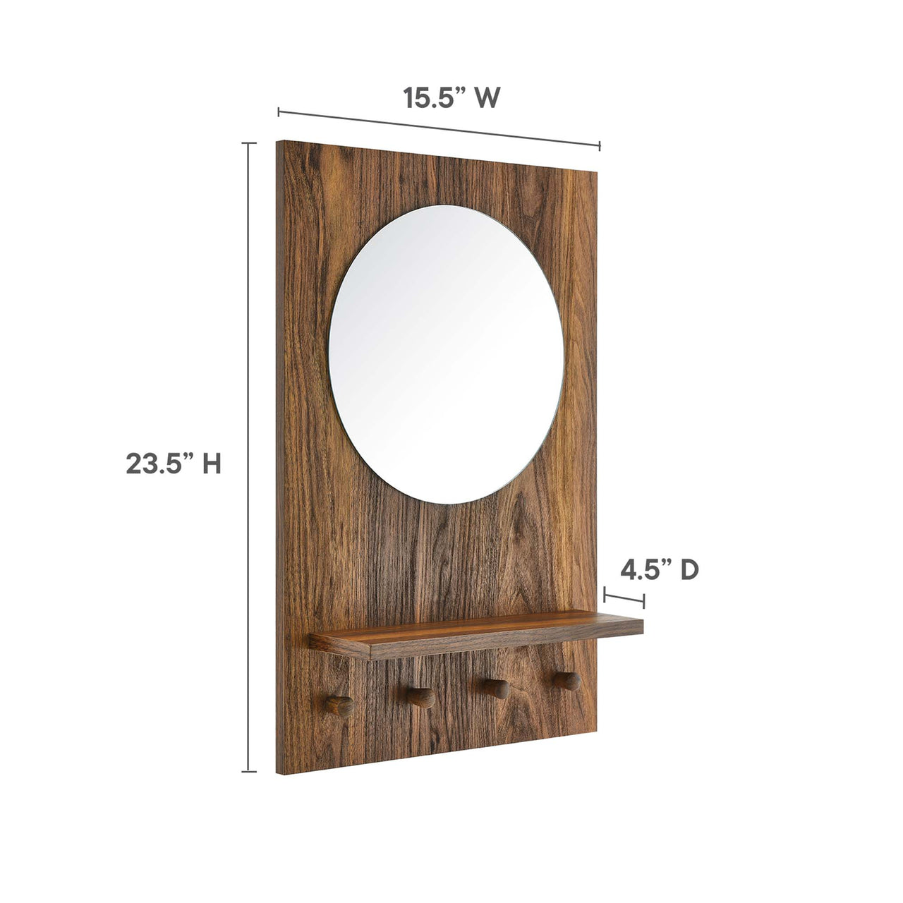 Audrelle Mirror, Walnut