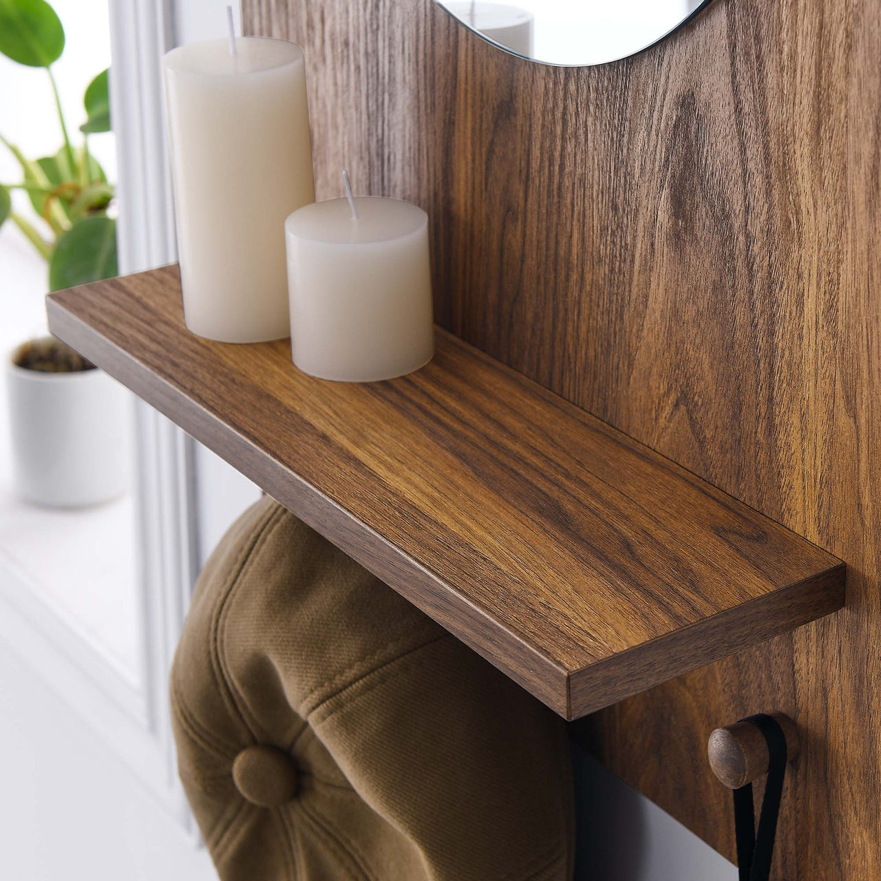 Audrelle Mirror, Walnut