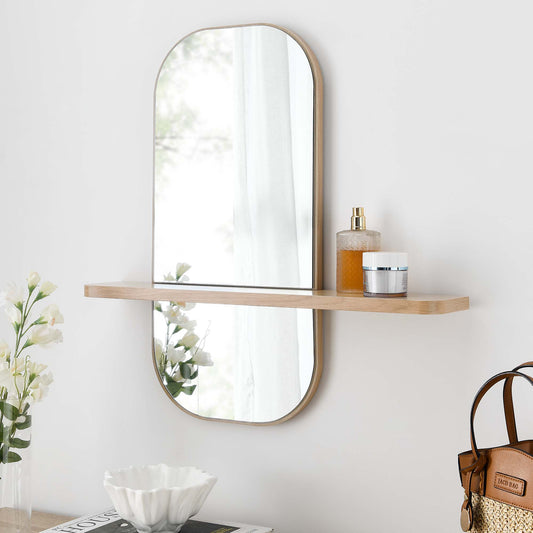 Lysmare Mirror, Oak