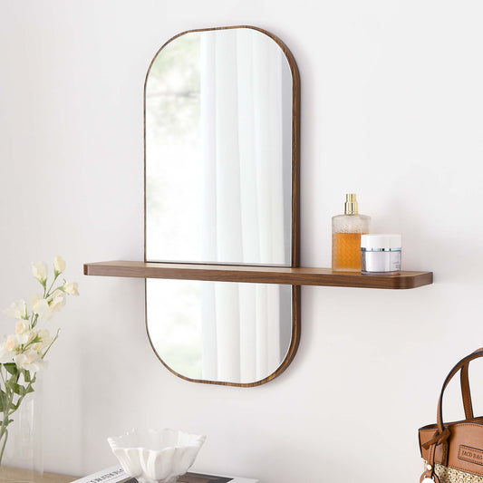 Lysmare Mirror, Walnut