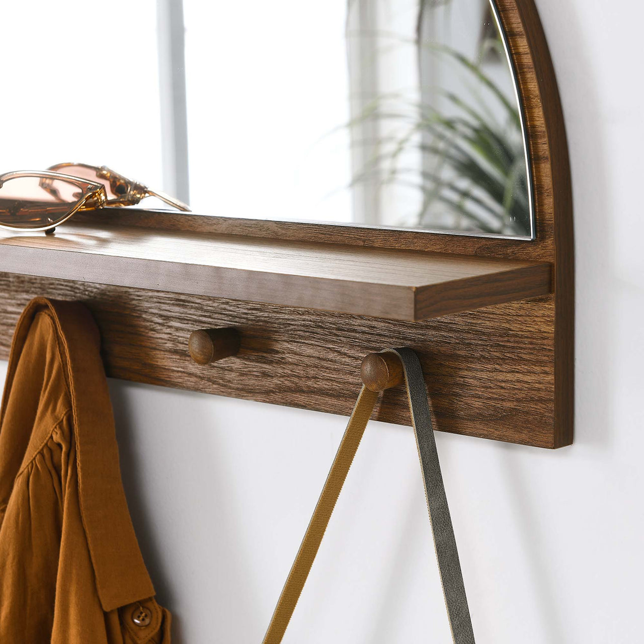 Mirevon Mirror, Walnut