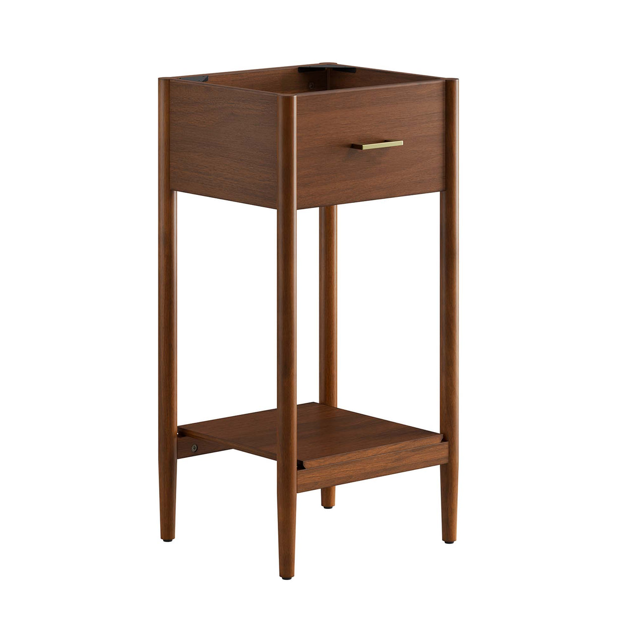 Zephyrine Vanity Base with Storage, Extra Small, Walnut