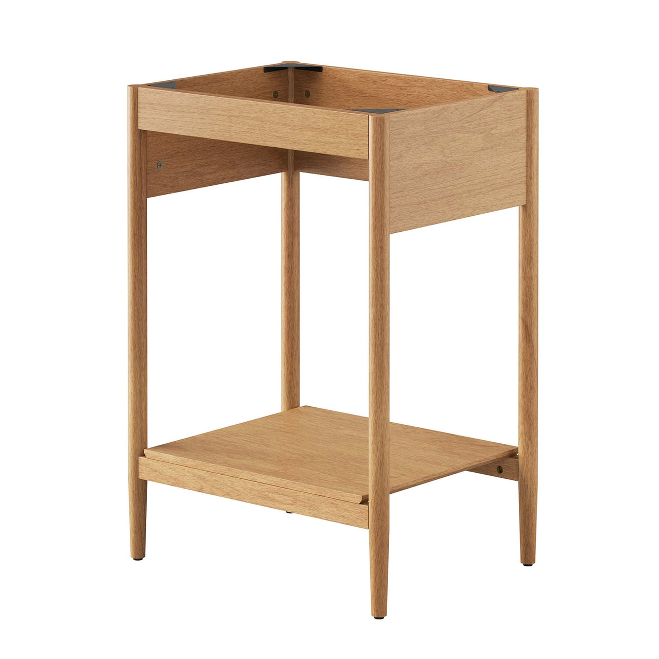 Zephyrine Vanity Base with Storage, Small, Natural Wood