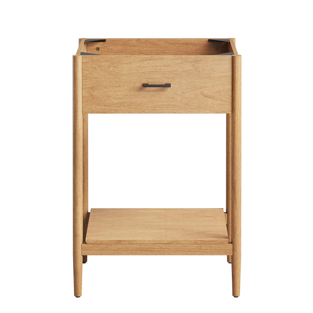 Zephyrine Vanity Base with Storage, Small, Natural Wood