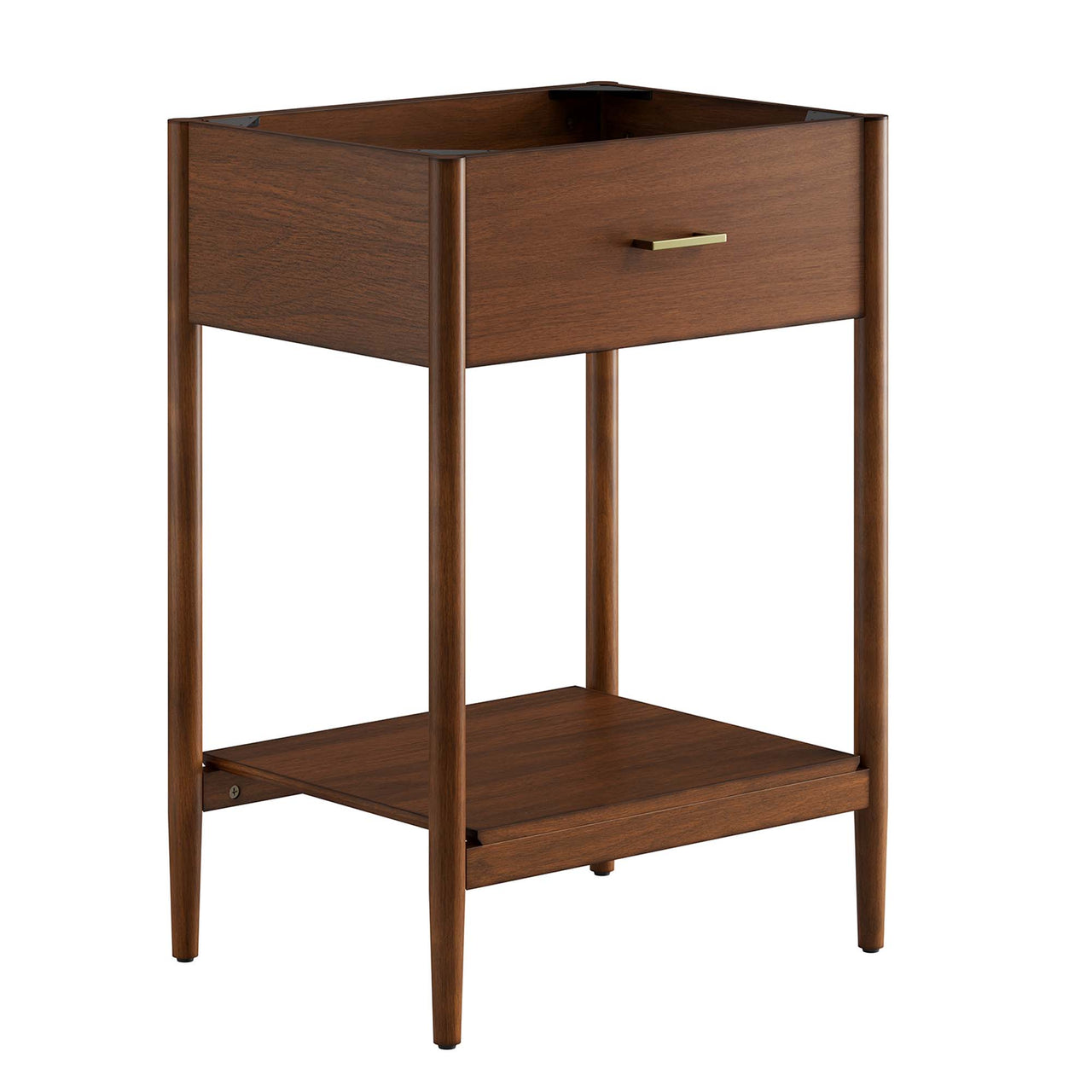 Zephyrine Vanity Base with Storage, Small, Walnut