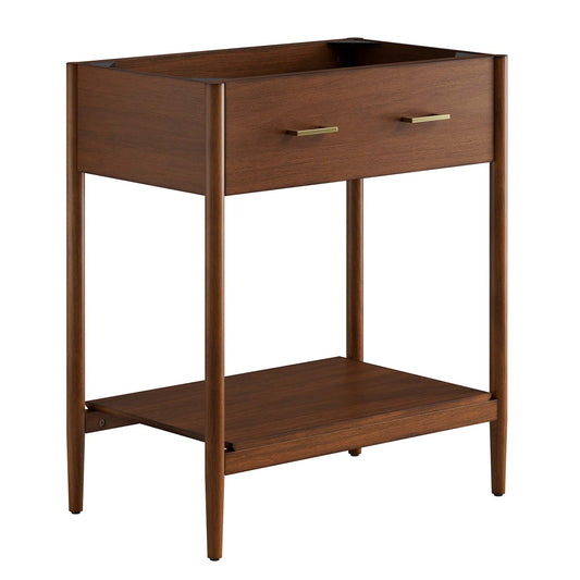Zephyrine Vanity Base with Storage, Medium, Walnut