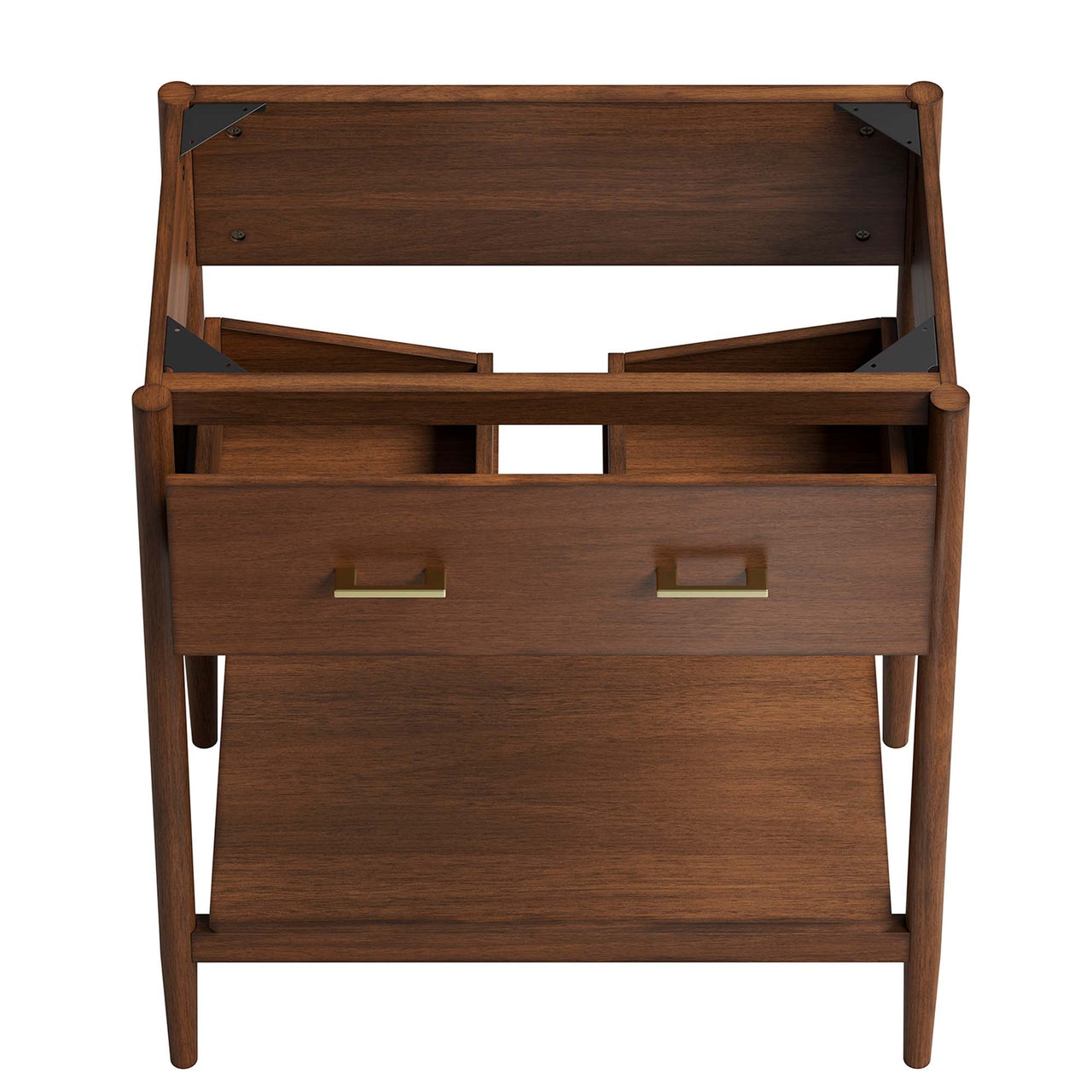 Zephyrine Vanity Base with Storage, Medium, Walnut