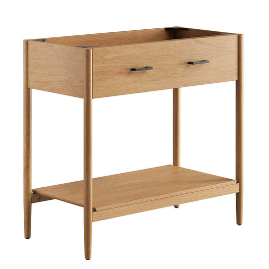 Zephyrine Vanity Base with Storage, Large, Natural Wood