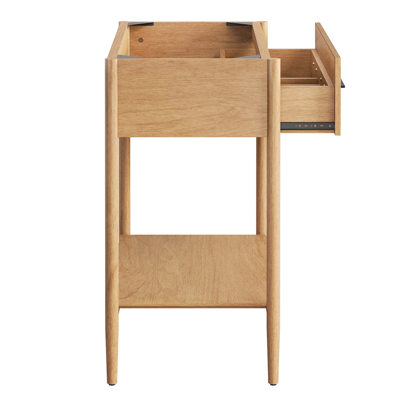 Zephyrine Vanity Base with Storage, Large, Natural Wood