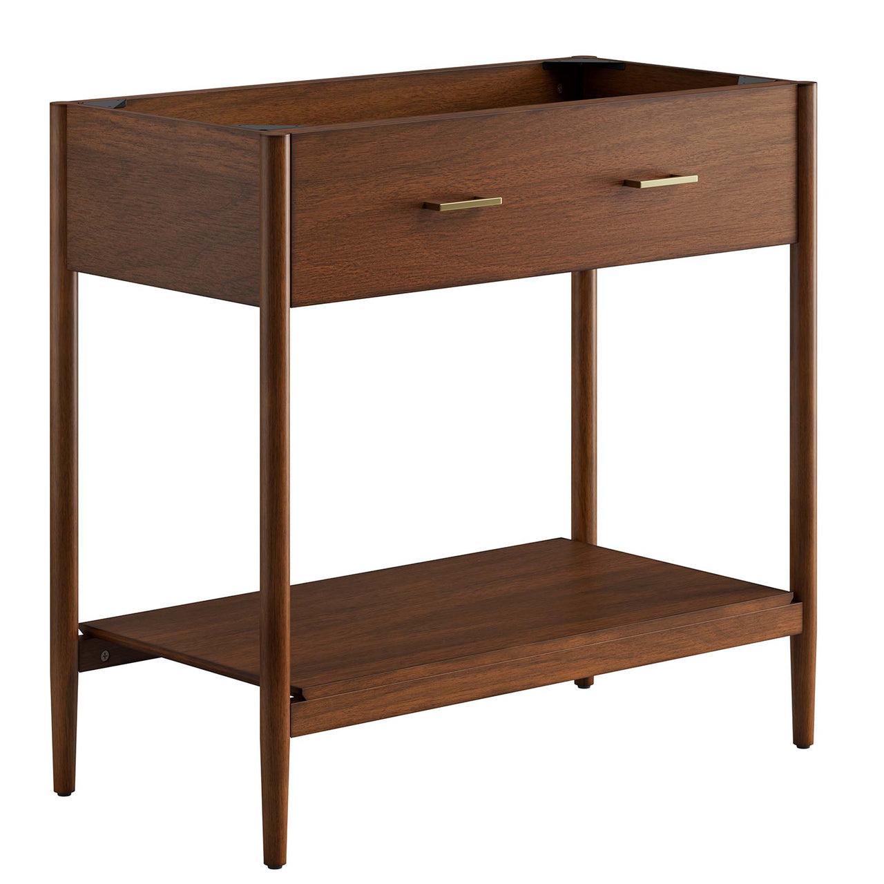 Zephyrine Vanity Base with Storage, Large, Walnut