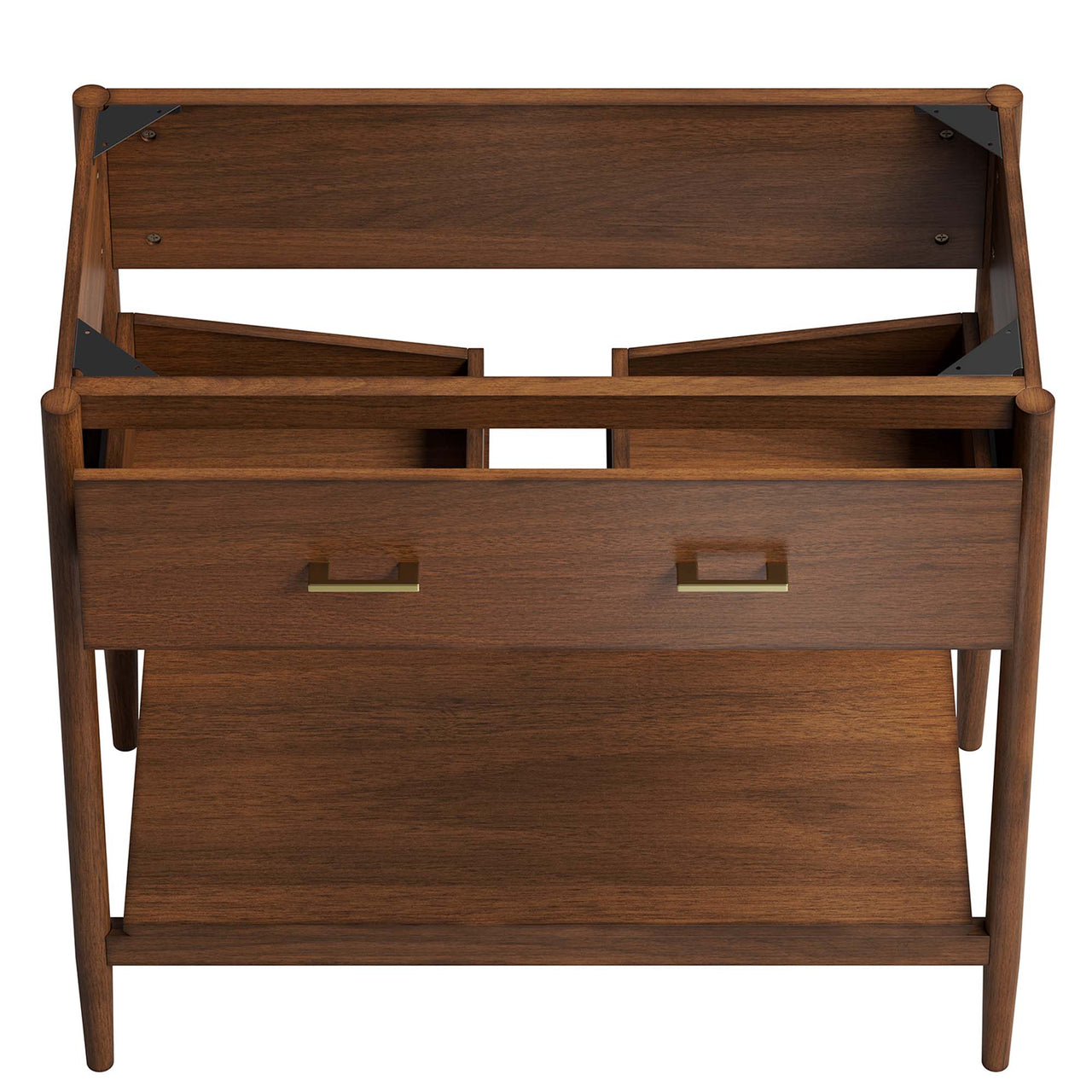 Zephyrine Vanity Base with Storage, Large, Walnut