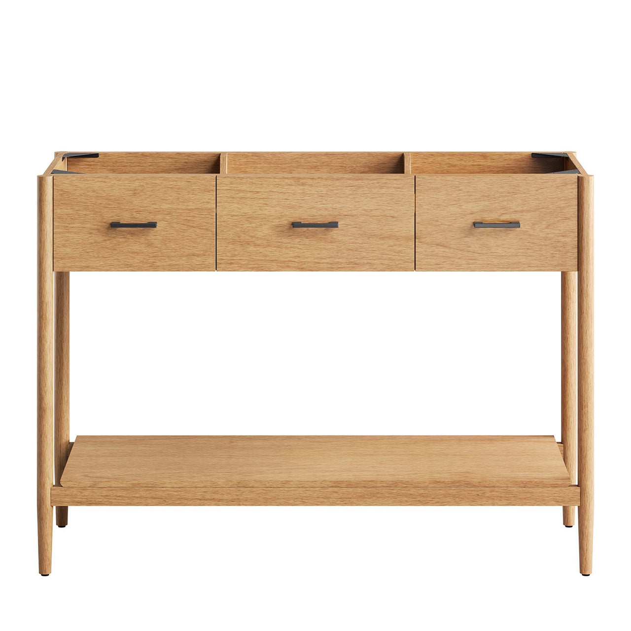 Zephyrine Vanity Base with Storage (Single Sink Compatible), Extra Large, Natural Wood