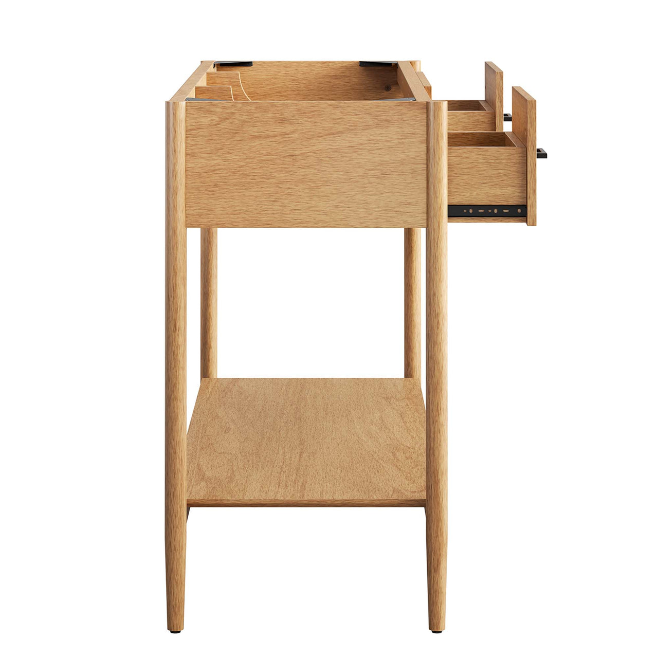 Zephyrine Vanity Base with Storage (Single Sink Compatible), Extra Large, Natural Wood