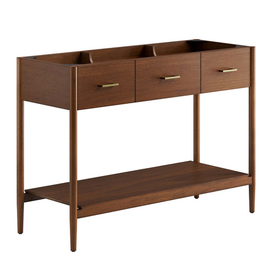 Zephyrine Vanity Base with Storage (Single Sink Compatible), Extra Large, Walnut