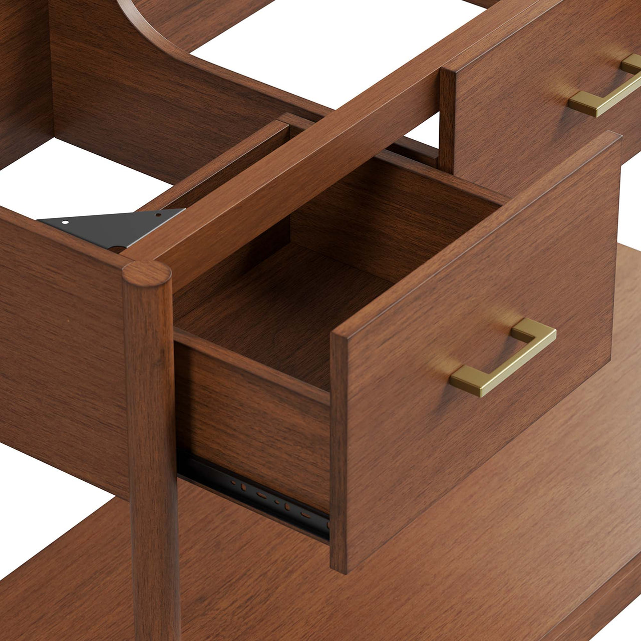 Zephyrine Vanity Base with Storage (Single Sink Compatible), Extra Large, Walnut