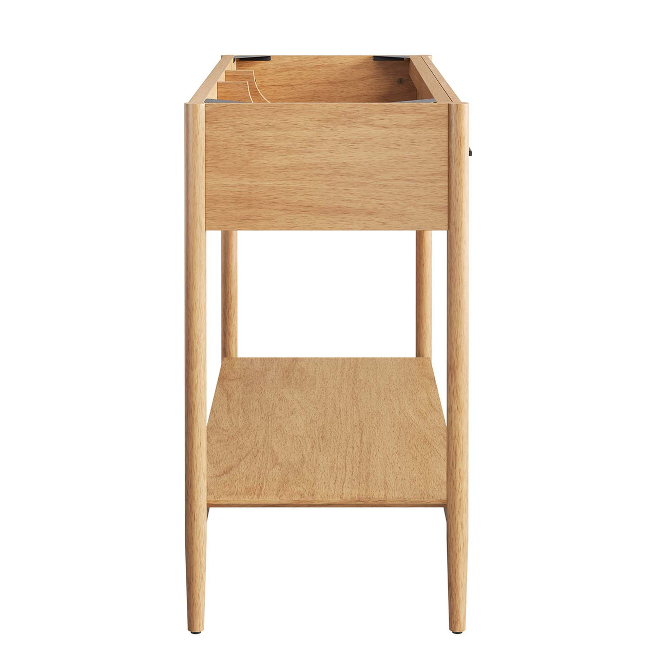 Zephyrine Vanity Base with Storage (Double Sink Compatible), Extra Large, Natural Wood