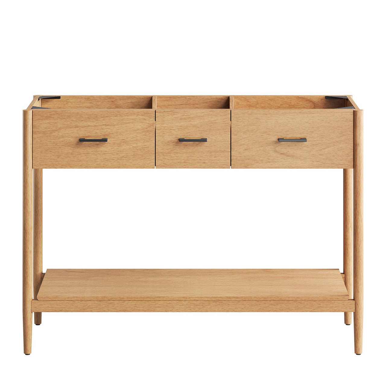 Zephyrine Vanity Base with Storage (Double Sink Compatible), Extra Large, Natural Wood