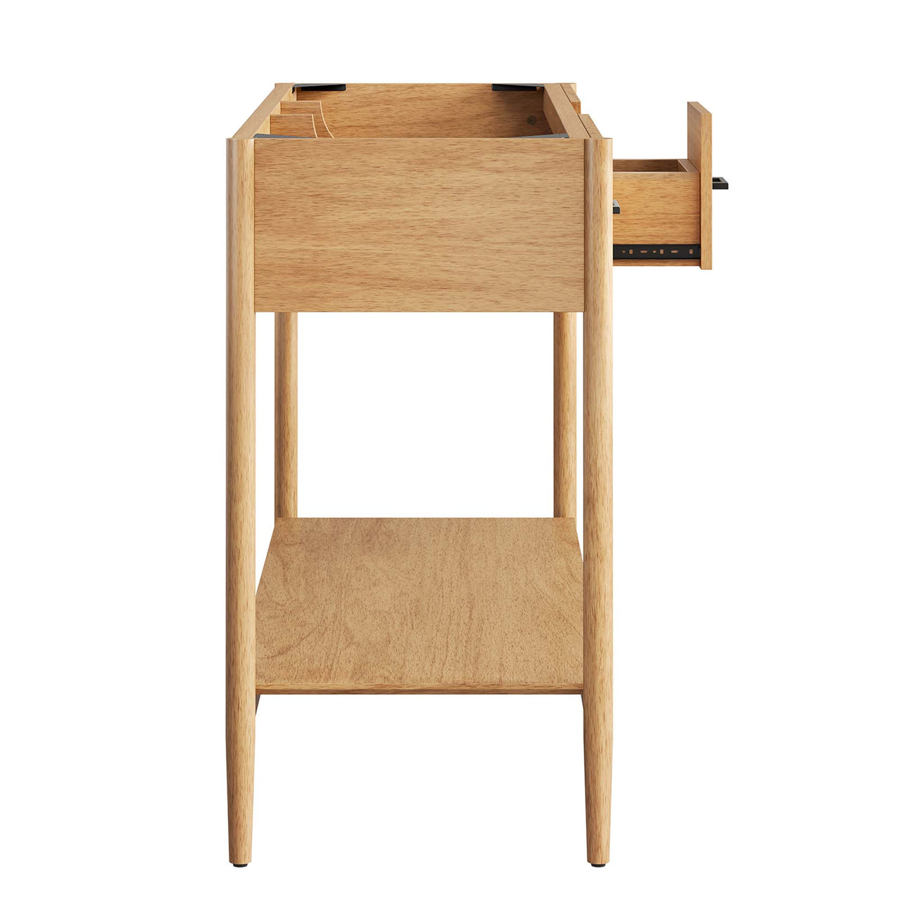 Zephyrine Vanity Base with Storage (Double Sink Compatible), Extra Large, Natural Wood