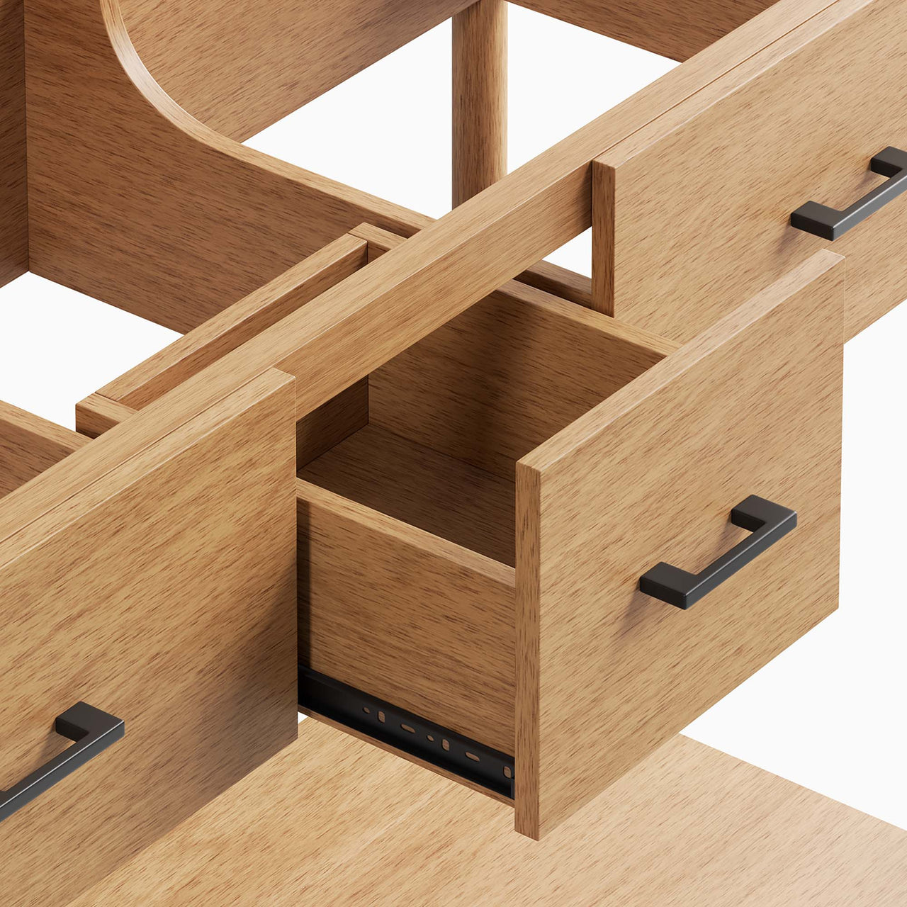 Zephyrine Vanity Base with Storage (Double Sink Compatible), Extra Large, Natural Wood