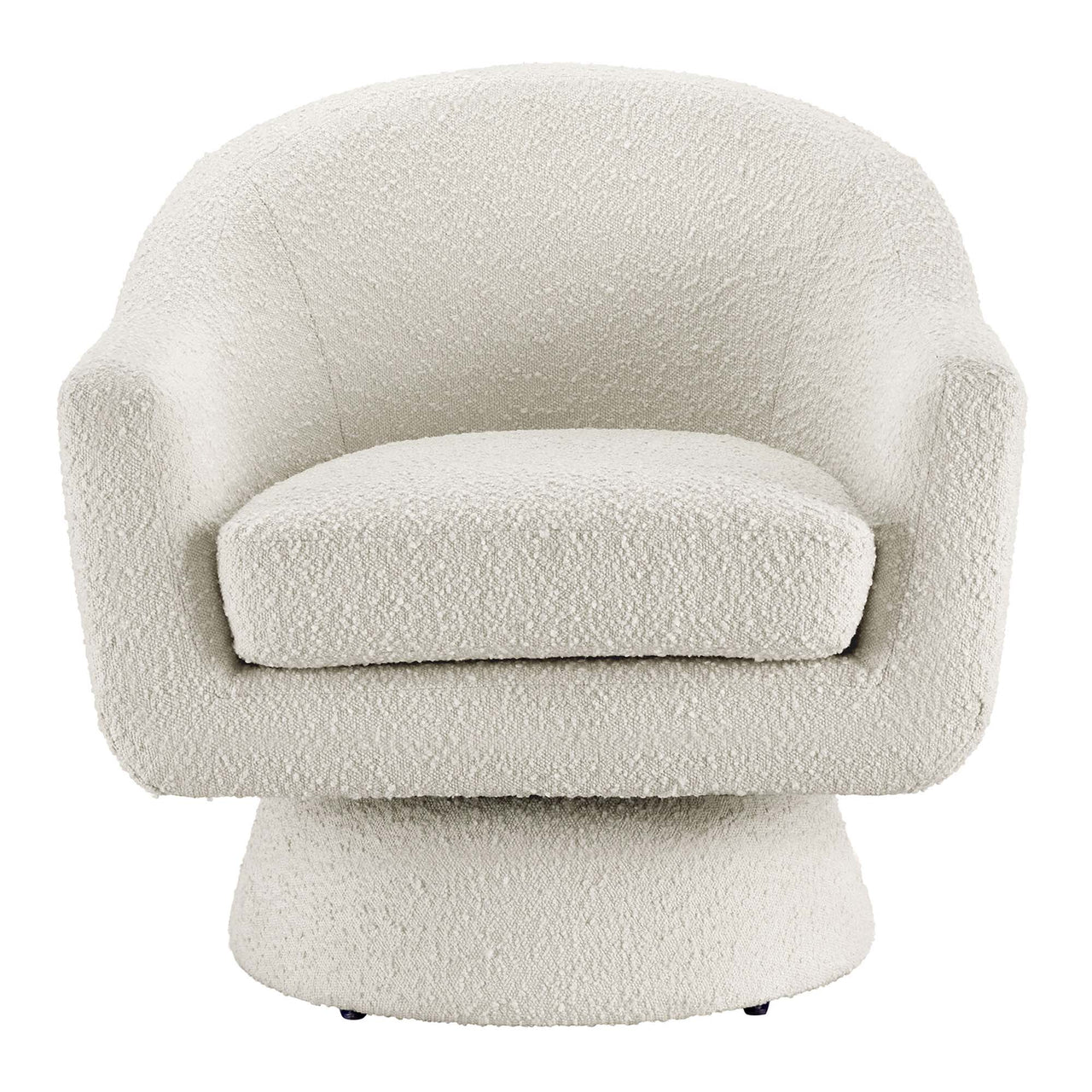 Caelia Swivel Chair, Ivory