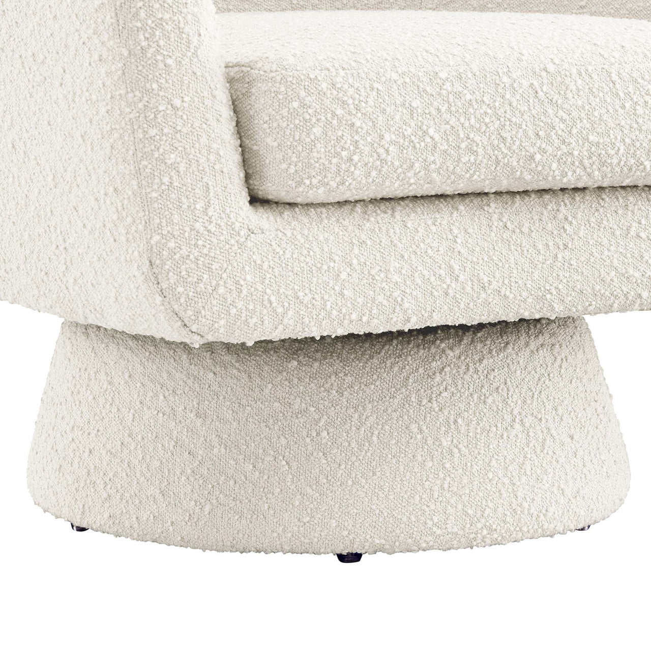 Caelia Swivel Chair, Ivory