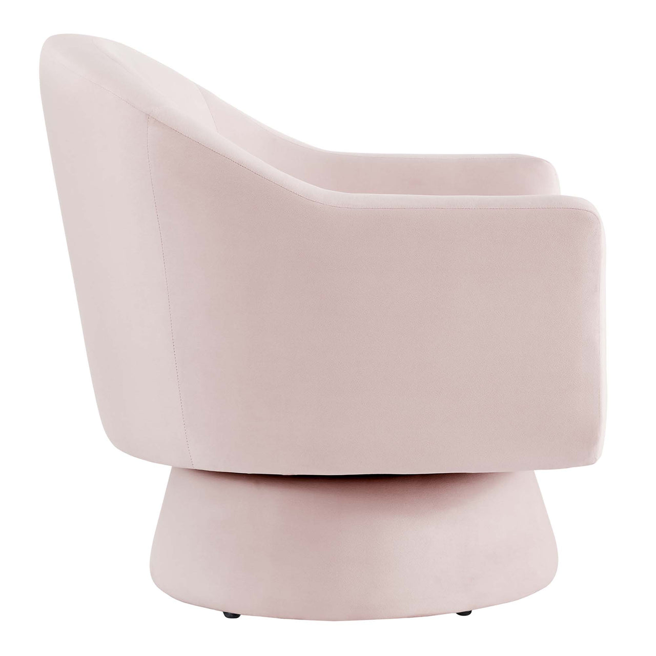 Caelia Upholstered Velvet Swivel Chair, Pink