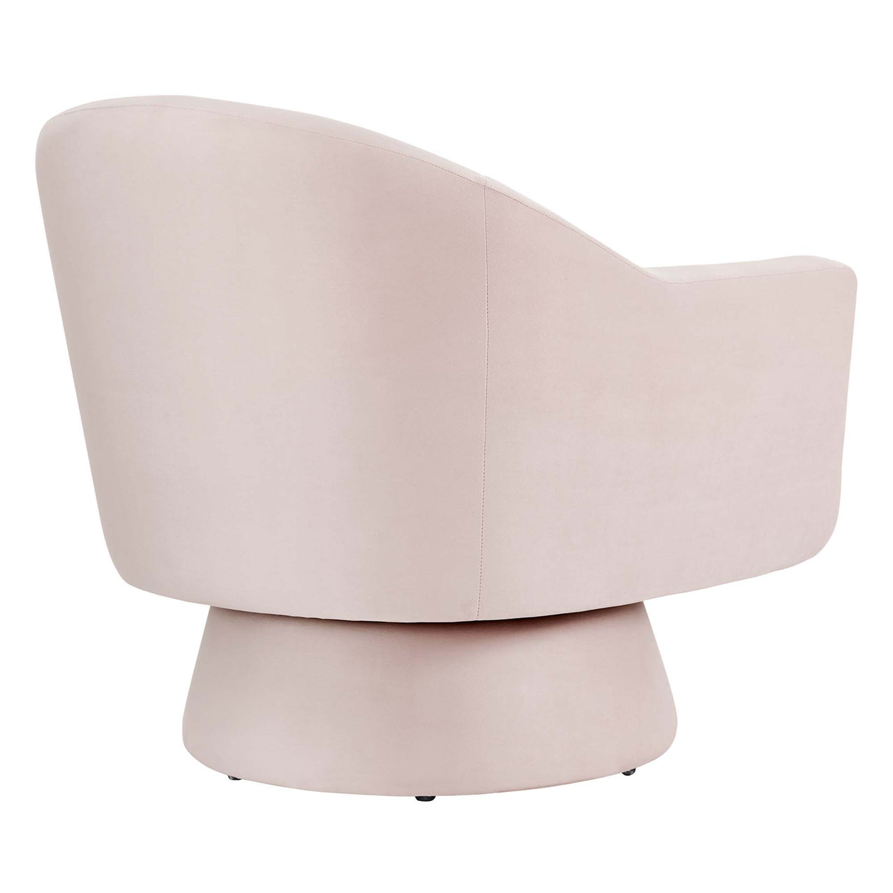 Caelia Upholstered Velvet Swivel Chair, Pink