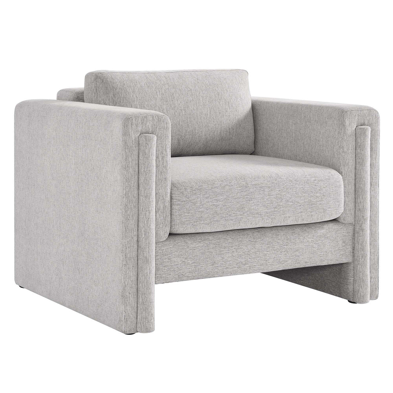 Tessaro Fabric Armchair, Light Gray