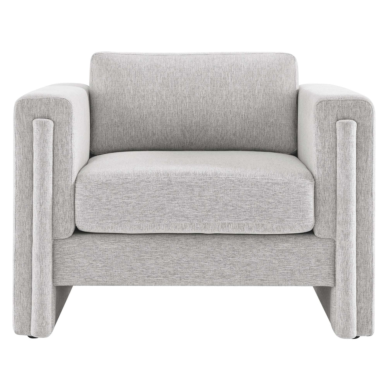 Tessaro Fabric Armchair, Light Gray