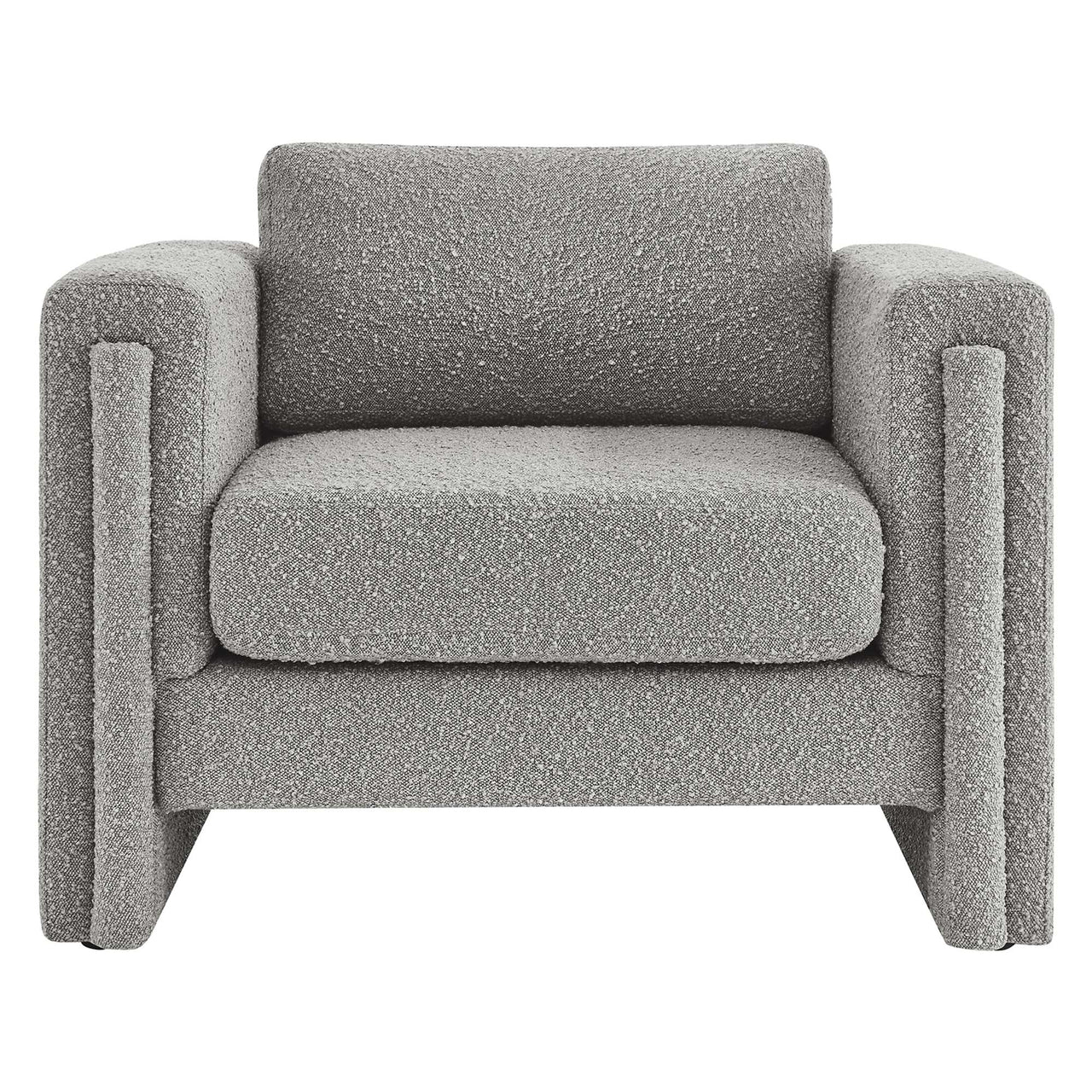Tessaro Boucle Armchair, Light Gray