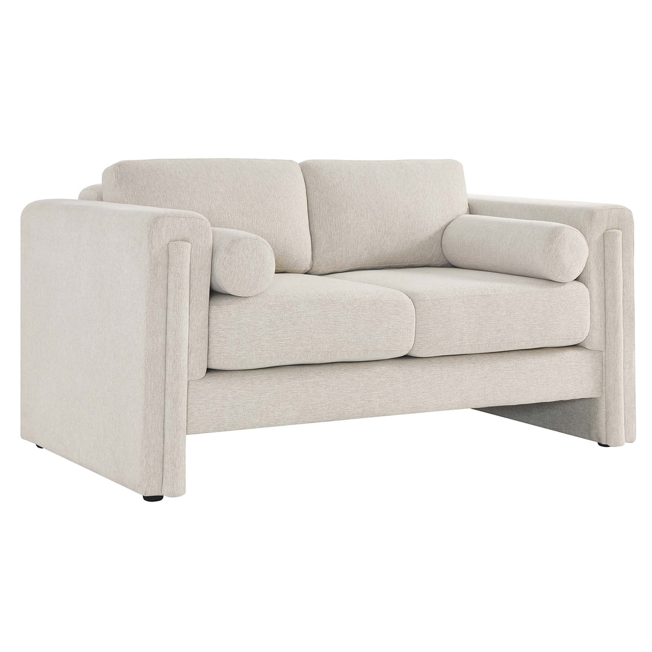 Tessaro Fabric Loveseat, Ivory