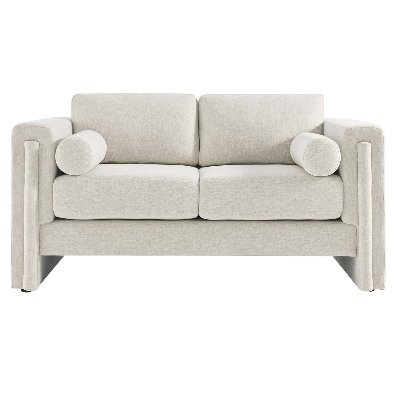 Tessaro Fabric Loveseat, Ivory